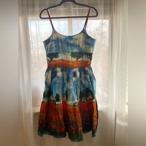 Bernie Dexter Poppy Fields Chelsea Dress Medium.